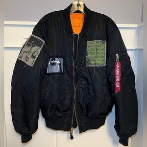Alpha Industries X Urban Outfitters patchwork bomber jacket